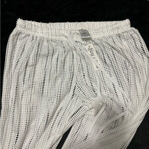 White See thru bikini or rave pants
